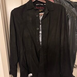 Black Robert Graham suede jacket - men’s
